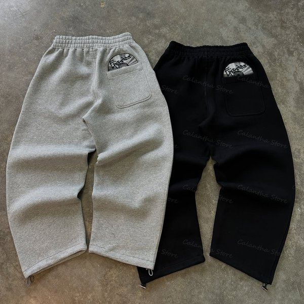 European And American Trendy Brand Embroidered Casual Pants Men's New High Street Fashion Design Sweatpants Loose Versatile Jogging Pants