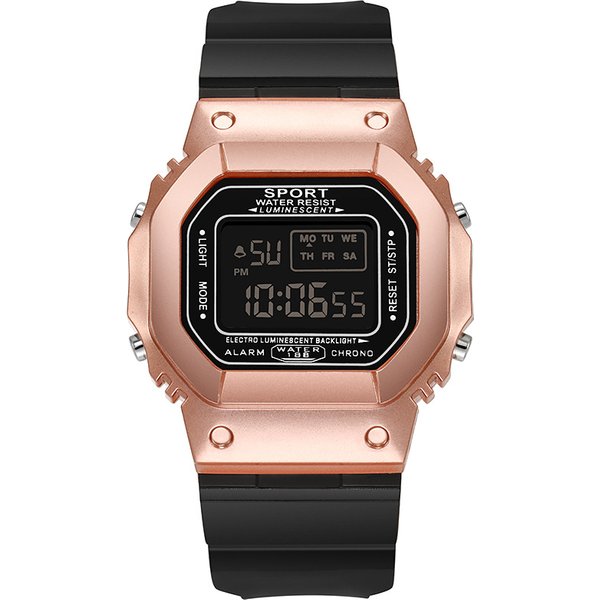 Unisex Unicorn Couple Square Electronic Watch Student Watch Women's Simple Luminous Waterproof Sports Men's Fashion Watch-image
