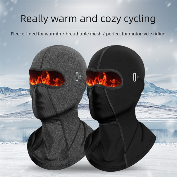 Outdoor Cycling Warm Motorcycle Helmet Hood Fleece Windproof Neck Warmer Cold Protection Face Ski Mask Winter-image