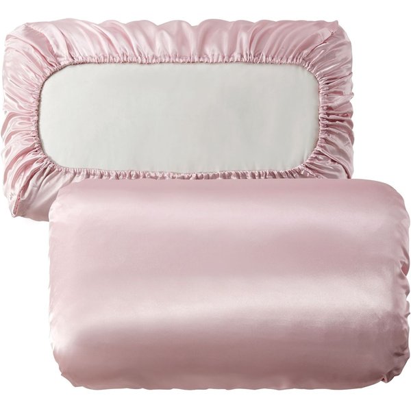 Silky Satin Elastic Band Pillowcase, Similar To Silk Pillowcase 2 Pack, Pillow Case For Sleeping Women With Envelope Closure, Gifts For Women Men-image