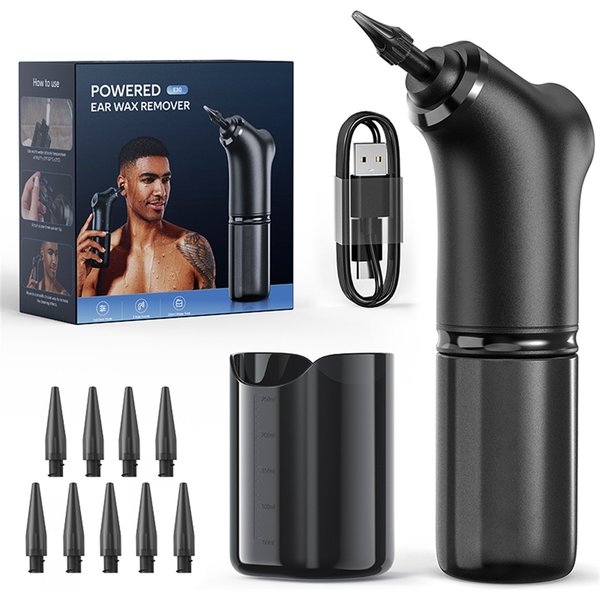 Electric Kit 4 Pressure Modes Wax Removal Health Care Water Irrigation Washer For Adults Child Ear Cleaner-image