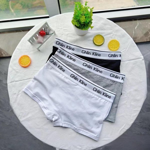Underwear & Sleepwears Simple Letter Sports Style Girl Boxer Briefs Ladies Pure Cotton Antibacterial Crotch Waist Hip Boxer Shorts-image