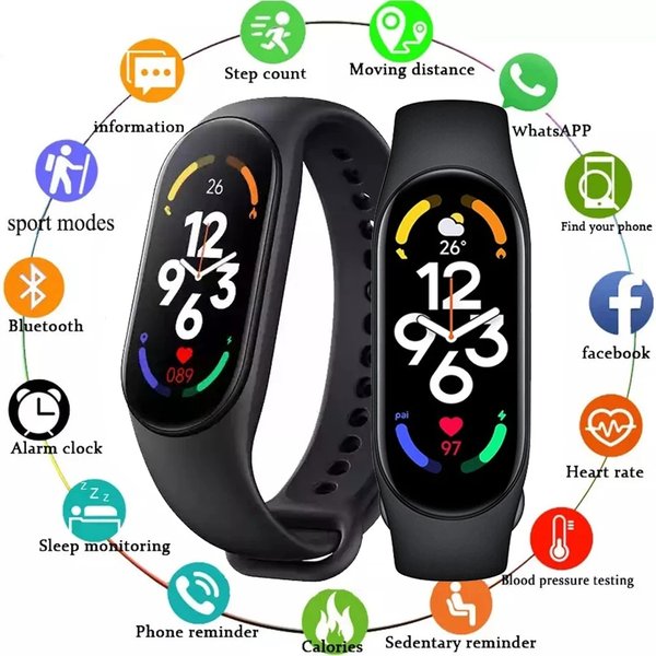 Smart Watch Men Women Smartband Heart Rate Smartwatch Fitness Tracker Blood Pressure Sport Smart Bracelet For Ios-image