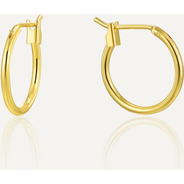 Earrings Simple All Match Geometric Round Small Hoop Earrings For Women In Various Sizes Gold Plated Ear Buckles