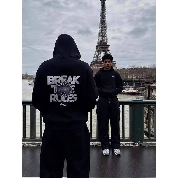 Men's Clothing Suit Spring And Autumn Loose Trend Ins Sweater Long Sleeve Trousers Casual Student Sportswear Two Piece Suit For Men-image
