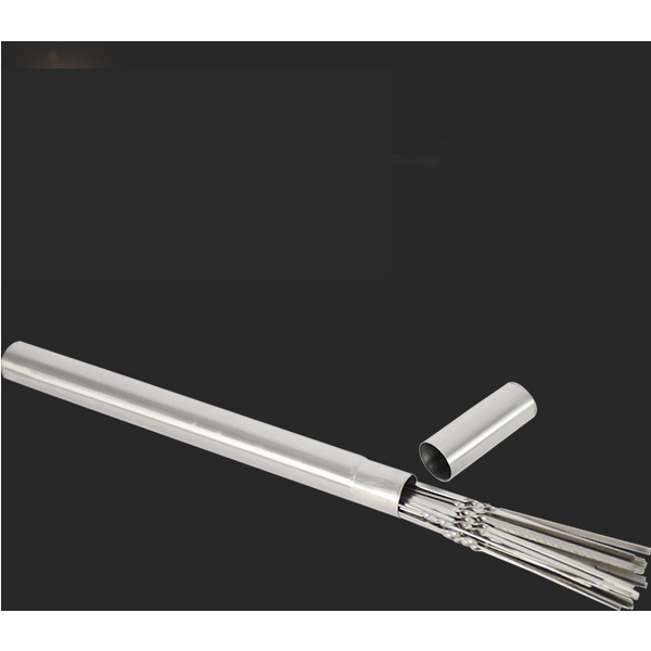 Stainless Steel Barbecue Skewer Tube Skewer Tube Storage Cylindrical Steel Drill Storage Box Barbecue Utensils-image