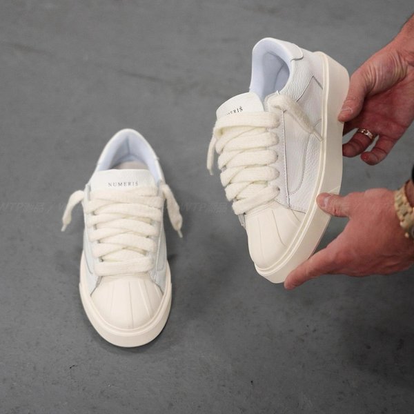 French High-end Luxury Brand Numeris Low Shell Toe Thick-soled Fashionable Versatile Casual Ss White Sneakers For