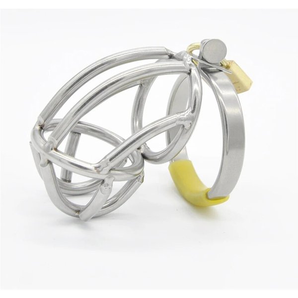 Male Chastity Device Stainless Steel Cage Sex Toys For Men,Steel Chastity Cage,Metal Rings Sexo Pene-image