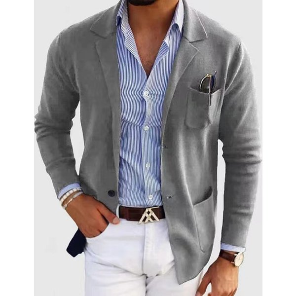 Men's Clothing 2024 New Fashion Casual Men's Suits Slim Party Wedding Suits-image