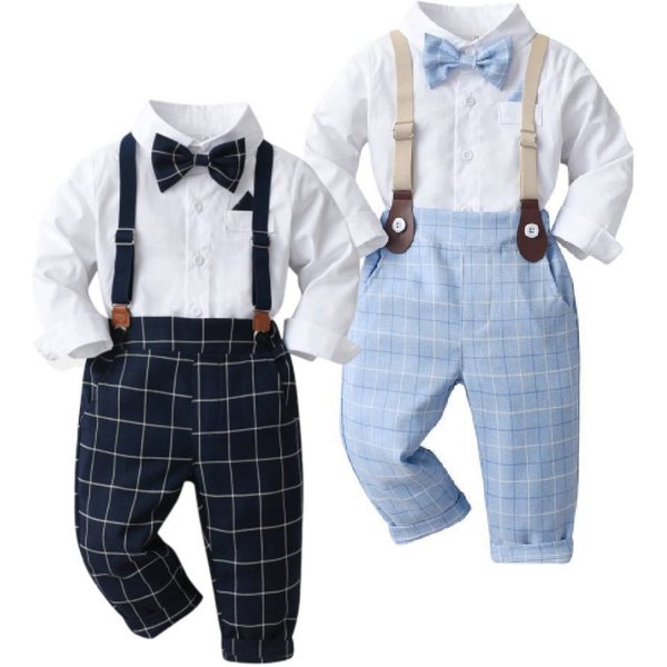 Baby Clothes Children's Dress Flower Child Fall Boy Suit Little Boy Host Dress Piano Kindergarten Costume-image