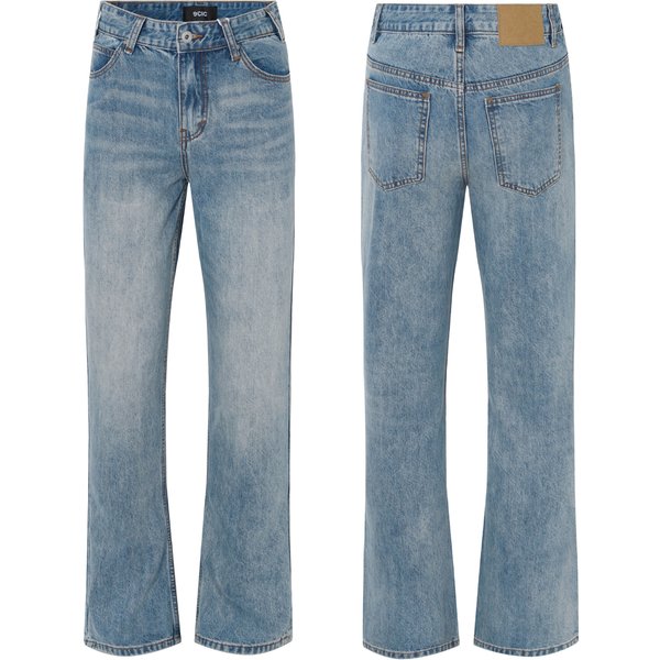 Men's Vintage Light Wash Relaxed Flare Jeans | Retro 517 Style | Comfort Fit | S-3XL-image