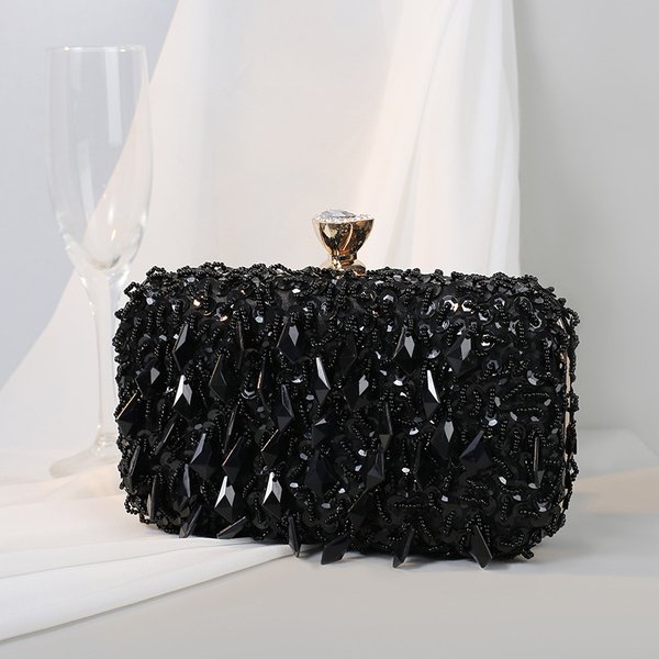 Women's Evening Bags Handmade Beaded Evening Bag For Women - Elegant Dinner & Banquet Clutch (Socialite Dress Accessory)-image