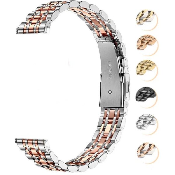 For Applewatch 9 8 7 6 5 Ultra2 Seven Bead Stainless Steel Slim Waist Women's Watch Strap-image