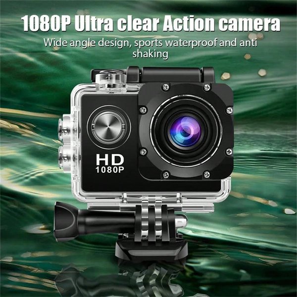 Mini Action Camera Ultra Hd Sports Cmaera 2.0 Inch Screen 30M Waterproof Underwater Recording Camera Action Cam Cameras-image