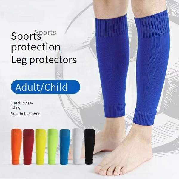 Single Layer Breathable Football Leggings Socks Set Men's Mid Tube Leggings Socks Fixed Set Plug In Set Football Non Slip Socks Set-image
