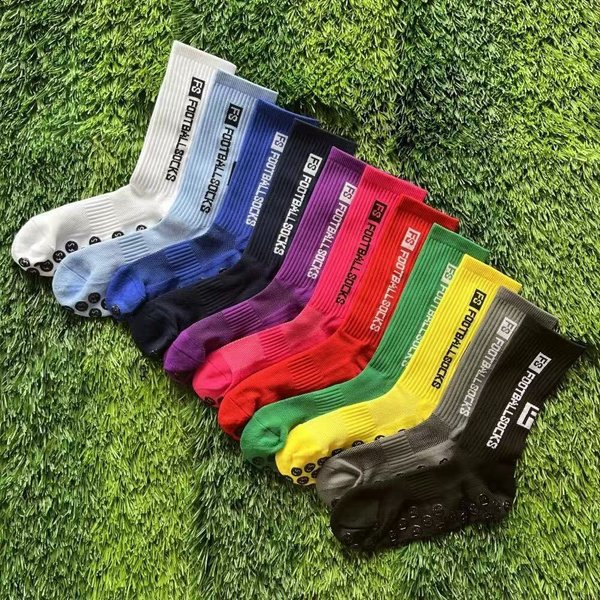 Cross Border Footballsocks Hot Selling Towel Bottom Silicone Anti Slip And Deodorizing Professional Sports Football Socks-image
