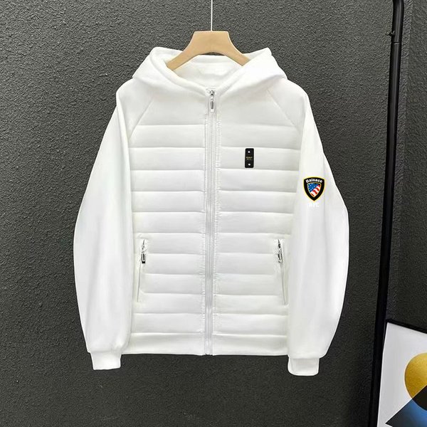 Men's Clothing Men's Patchwork Down Cotton Coat, Trendy Brand Balance Decorative Cotton Coat, Trendy Brand Coat-image