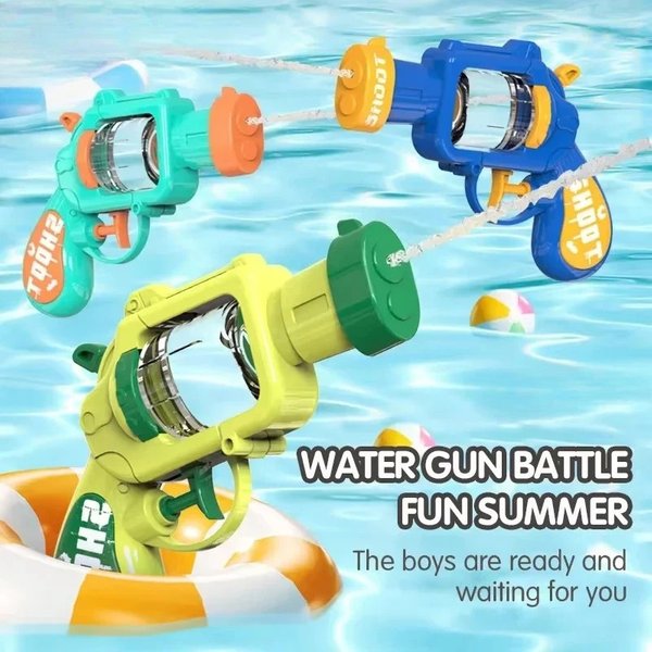 Automatic Water Gun Mini Water Pressing Sprinkle Machine Shooting Game Outdoor Beach Pool Fight Toy Kids Best Gift Summer Gun