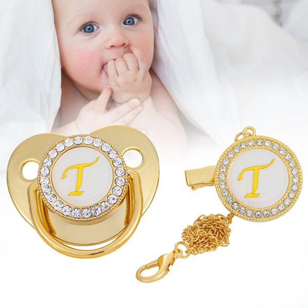 Jinleiou Food Grade Pacifier Gum Soothing Mood Silicone English Letter Baby Pacifier For Baby-Sitter-image