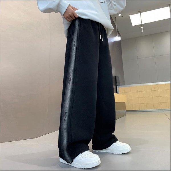 Mother & Kids Children's Spring Sweatpants For Boys Loose Fit Trendy Long Pants Medium And Large Sizes For Formal & Casual-image