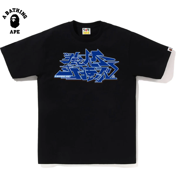 A Bathing Ape Bape-Ape Head Creative Text Letter Printed Pattern Cotton Short Sleeved T-Shirt-image