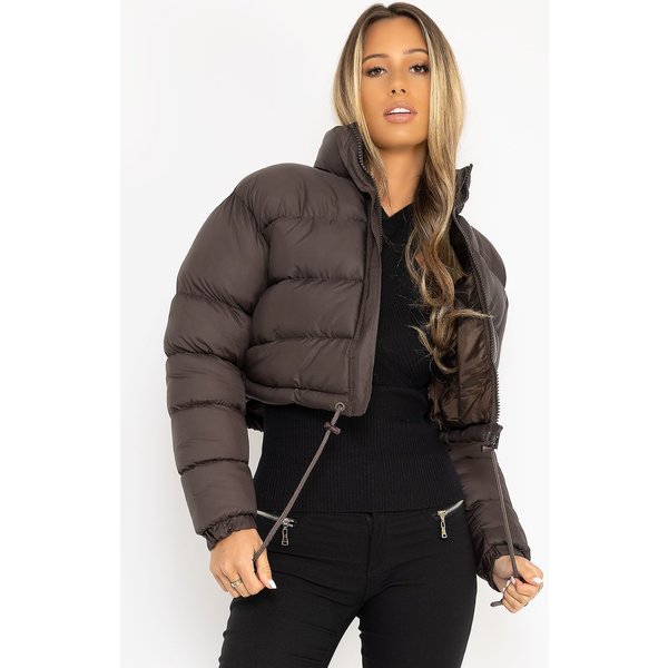 Women's Thickened Puffer Jacket Winter Coat Warm Short Down Alternative Polyester Loose Fit Stand Collar S M L