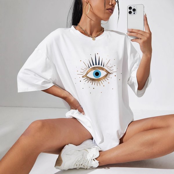 Women's Casual round Neck Short Sleeve T-Shirt Multi-Color Solid Loose Fashion Sports Top European American Style Cotton Polyester