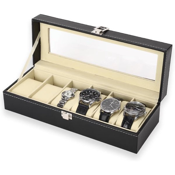 Watch Storage Box Leather Watch Box Watch Display Box Watch Box Multiple Watch Box Jewelry Box Jewelry Bracelet Box-image