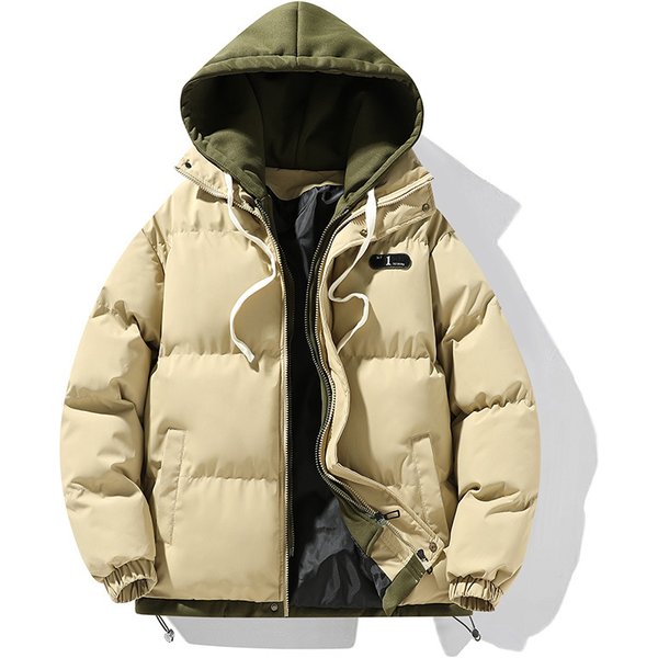 Couple's Winter Layered Hooded Jacket – Unisex Oversized Fleece-Lined Coat With Zip Front (S-XXXL) | Cozy Streetwear For Cold Days