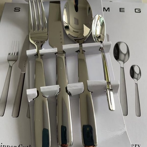 Smeg Four Piece Western Tableware With Spoon, Fork Set Stainless Steel Knife, Fork, And Spoon-image
