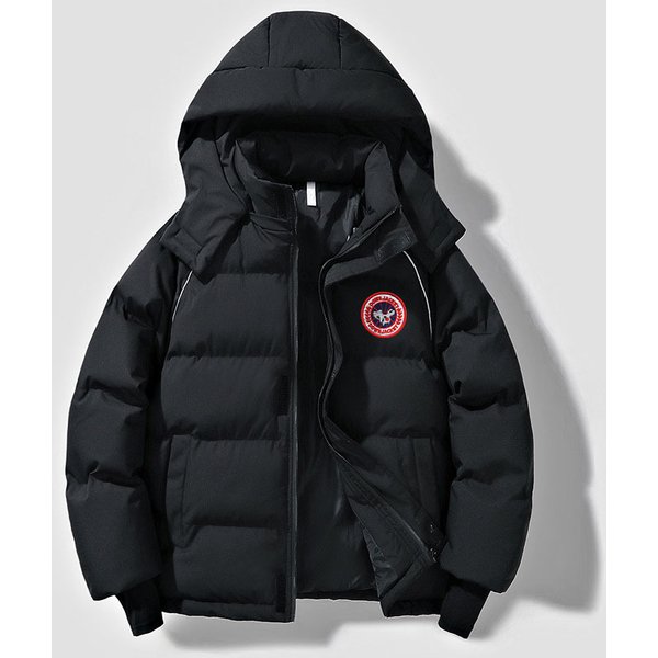 New Street Style, Warm, Retro Loose-Fitting Hooded Puffer Jacket, Unisex, Fashionable And Thick Coat-image