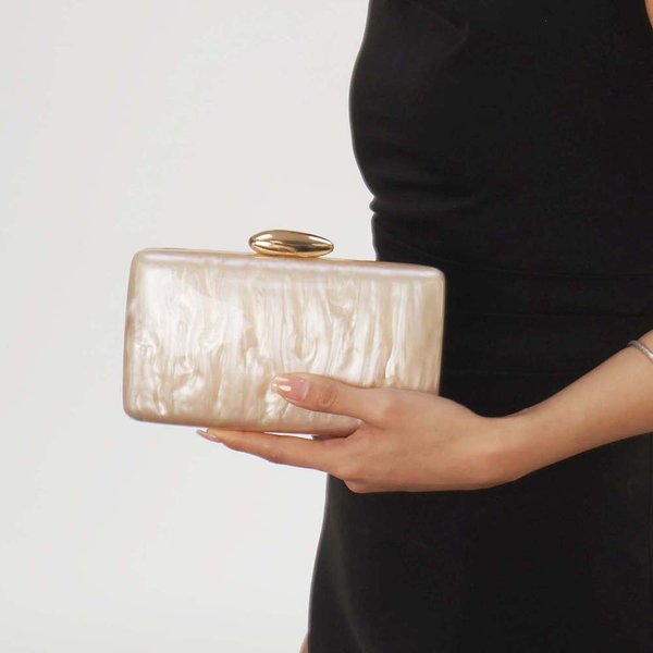 Women's Handbag Acrylic Bag Fashion Clutch Bag Dinner Wedding Bag One Shoulder Diagonal Bag-image