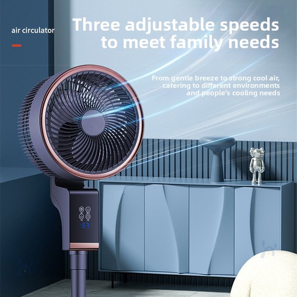 Floor Standing Fan Electric Cooling Quiet Air Circulator For Bedroom And Home Use