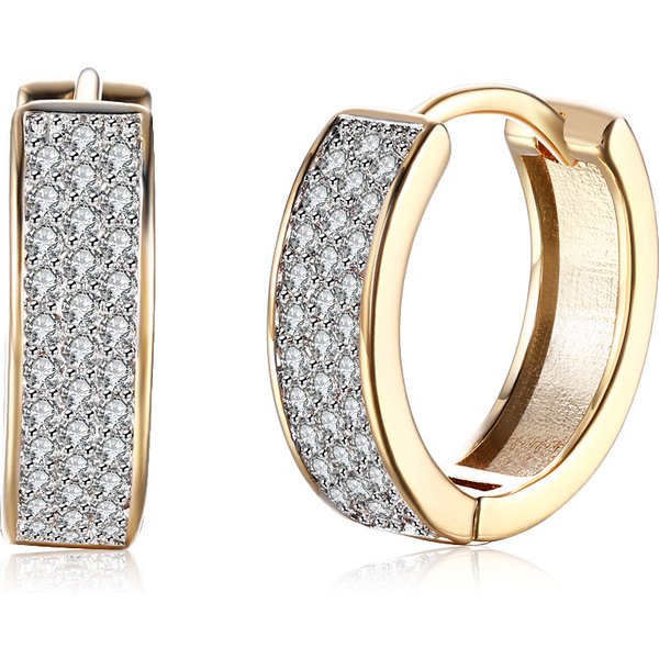 Women's Jewelry Fashion Trendy Single Row Diamond Earrings Small Fresh Zircon Earrings Jewelry-image