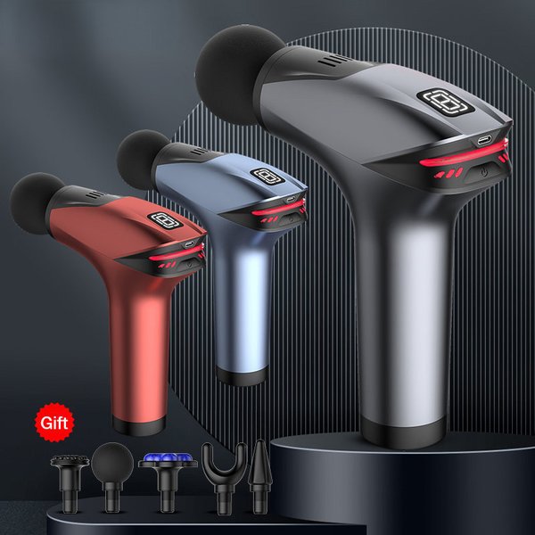 Portable Massage Gun Percussion Pistol Professional Deep Muscle Massager For Body Neck Back Relaxation Fiess Slimming