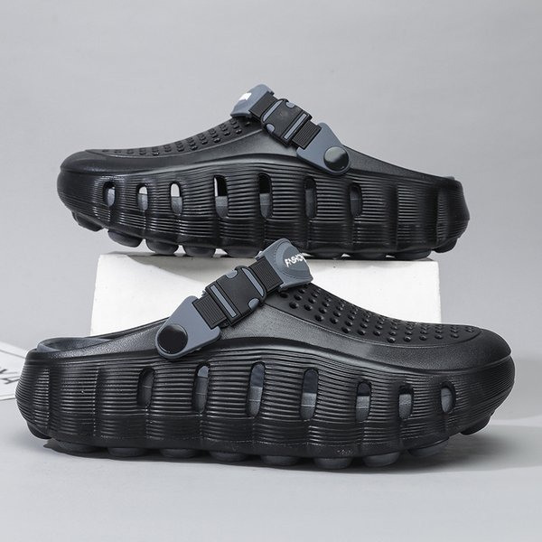 Summer Clogs Korean Style Fashionable Slippers Non Slip Casual Beach Shoes Closed Toe Sandals