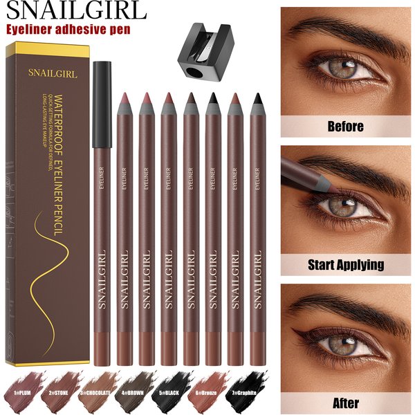 Waterproof Eyeliner Pencil – Smudge-Proof Gel Eye Liner (Long Lasting & Multipurpose)