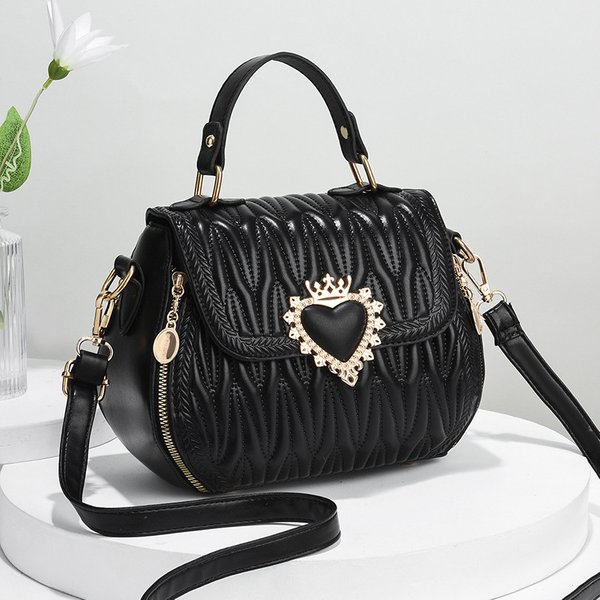 Shoulder Bag For Women New Fashionable Large-Capacity Classic Soft Leather Embroidered Crossbody Bag Versatile And Lightweight High-End Women's Bag-image