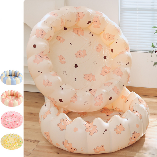 Pool & Accessories Kids Inflatable Pool Thickened Baby Swimming Pool With 100 Colorful Balls Indoor Outdoor Water Play Center-image
