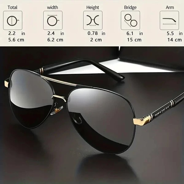 Hot Sale Polarized Sunglasses Men Metail Frame Quality Sun Brand Design Male Glasses Fishing Driving Goggles UV400-image
