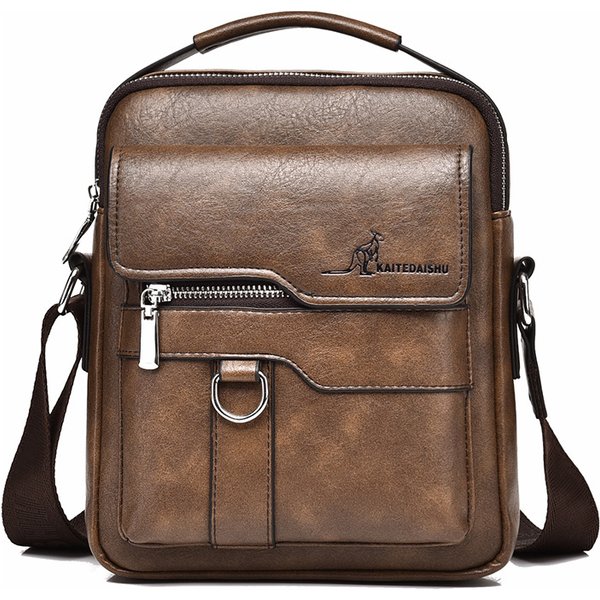 Men's Bags Men's Multifunctional Business Shoulder Bag Messenger Bag Business Genuine Leather Shoulder Bag Handbag Light To Use-image