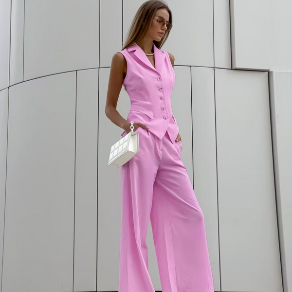 Fashion Casual Vest Vest Trousers Cotton And Linen Suit Women's Clothing-image