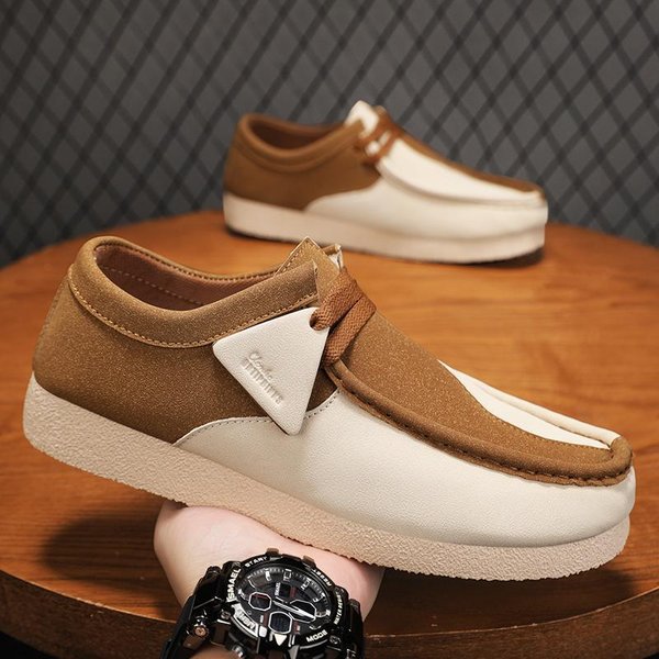 New Spring Men's Casual Slip On Retro Trendy Sneakers, Thin Style, Soft Sole Men's British Style Loafers