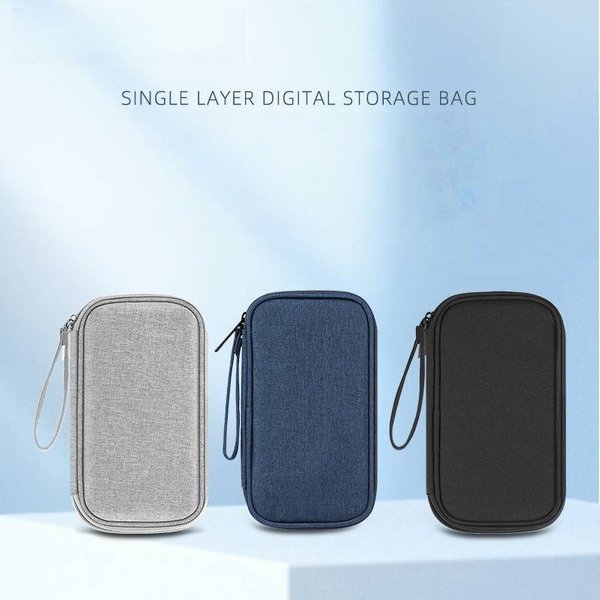 Travel Tech Organizer - Compact Storage Pouch For Cables, USB Drives & Earphones (Dustproof & Portable Design)