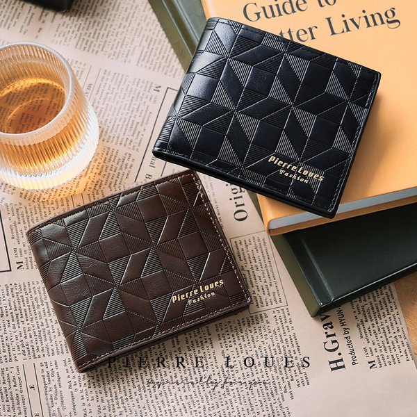 New Men's Wallet Short Multi-card Fashion Casual Wallet Men's Business Tri-fold Horizontal Soft Wallet