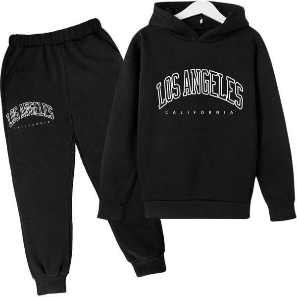 Mother&Kids Cuhk Children's Letter-Printed Hoodie For Boys And Girls Casual Hoodie Suit-image