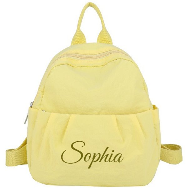 Personalized Name Baby Backpack School Bags For Girls Boys Solid Color Kids Bag Cute Kindergarten Children Backpacks