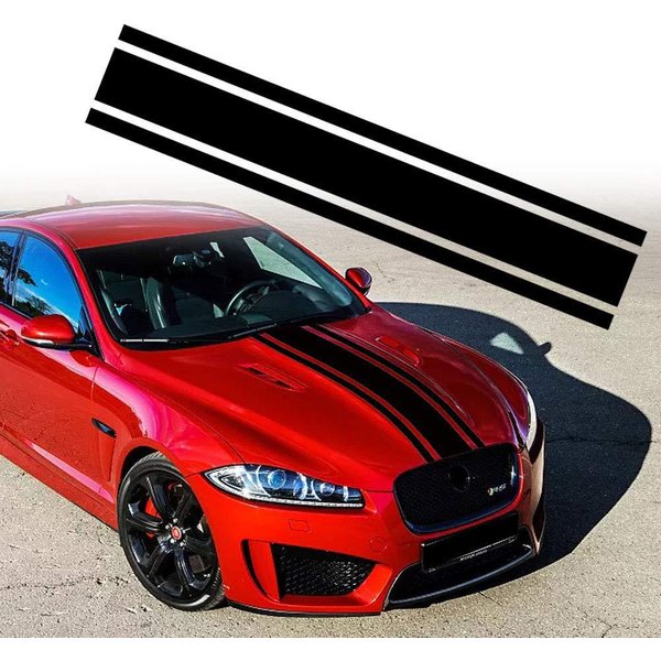 Car Hood Tape Machine Cover Sports Tape Patterned Change Attach The Body Sticker-image