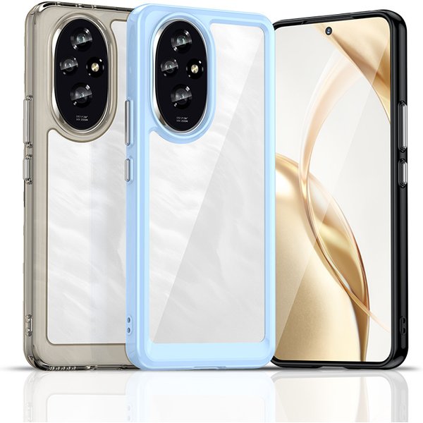 Transparent Colorful Tpu Case For Honor 200 Pro Honor 200 Lite Protective Cover Clear Fundas Coque Capa-image