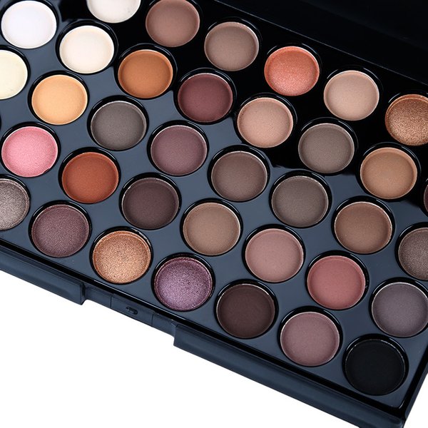 40 Color Neutral Eyeshadow Palette, High Pigment Long Lasting Eye Makeup Compact & Portable